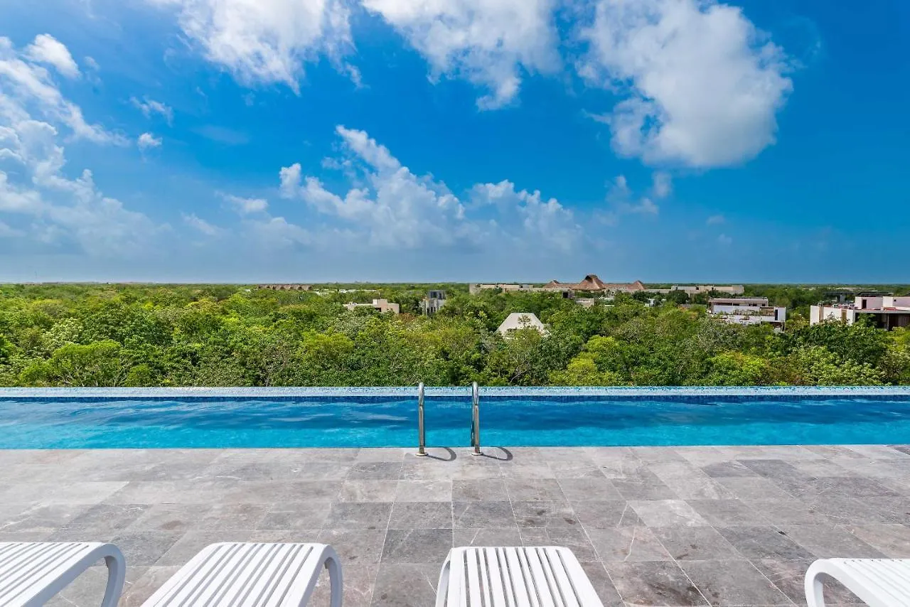Top Location, Rooftop Pool And Gym With Jungle View, Elle Tulum Apartment