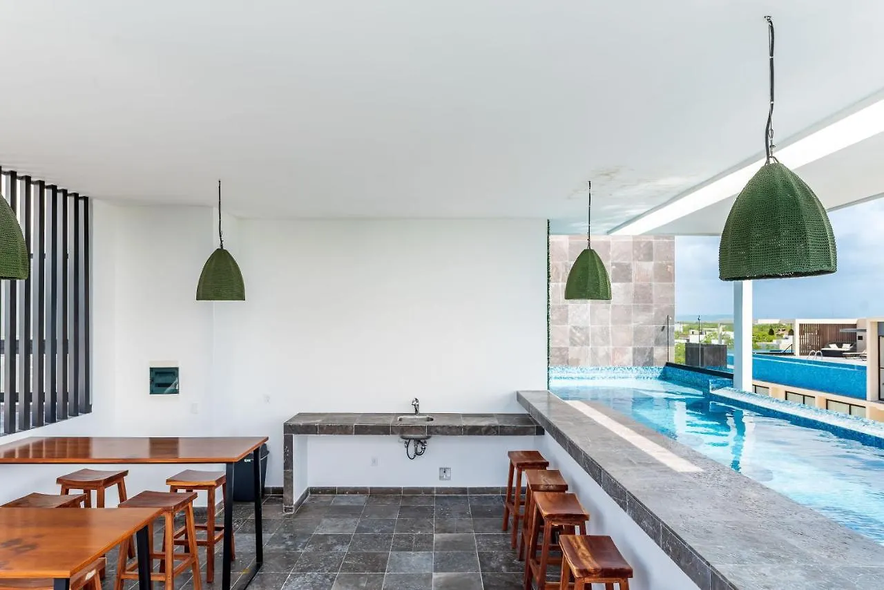 Top Location, Rooftop Pool And Gym With Jungle View, Elle Tulum Apartment